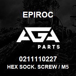 0211110227 Epiroc HEX SOCK. SCREW / M5X150 8,5 | AGA Parts