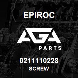 0211110228 Epiroc SCREW | AGA Parts