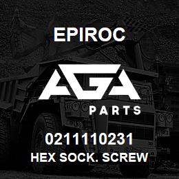 0211110231 Epiroc HEX SOCK. SCREW | AGA Parts