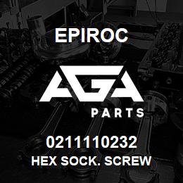 0211110232 Epiroc HEX SOCK. SCREW | AGA Parts