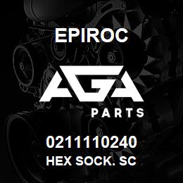 0211110240 Epiroc HEX SOCK. SC | AGA Parts