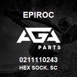 0211110243 Epiroc HEX SOCK. SC | AGA Parts