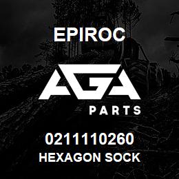 0211110260 Epiroc HEXAGON SOCK | AGA Parts