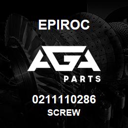 0211110286 Epiroc SCREW | AGA Parts