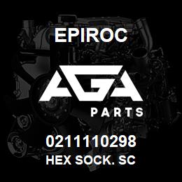 0211110298 Epiroc HEX SOCK. SC | AGA Parts