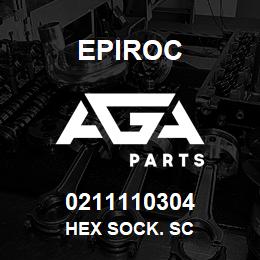 0211110304 Epiroc HEX SOCK. SC | AGA Parts