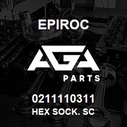 0211110311 Epiroc HEX SOCK. SC | AGA Parts