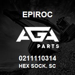 0211110314 Epiroc HEX SOCK. SC | AGA Parts