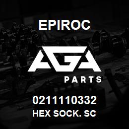 0211110332 Epiroc HEX SOCK. SC | AGA Parts