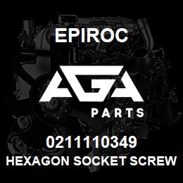 0211110349 Epiroc HEXAGON SOCKET SCREW | AGA Parts