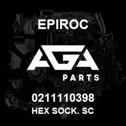 0211110398 Epiroc HEX SOCK. SC | AGA Parts