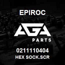 0211110404 Epiroc HEX SOCK.SCR | AGA Parts