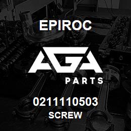 0211110503 Epiroc SCREW | AGA Parts