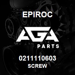 0211110603 Epiroc SCREW | AGA Parts