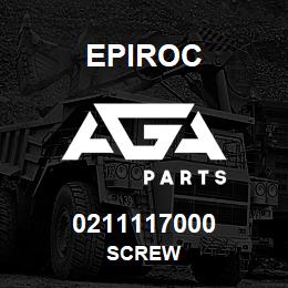 0211117000 Epiroc SCREW | AGA Parts