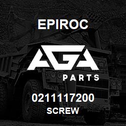 0211117200 Epiroc SCREW | AGA Parts