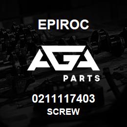 0211117403 Epiroc SCREW | AGA Parts