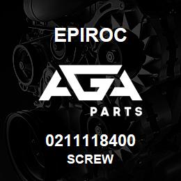 0211118400 Epiroc SCREW | AGA Parts