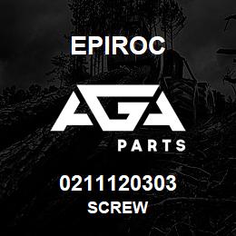 0211120303 Epiroc SCREW | AGA Parts