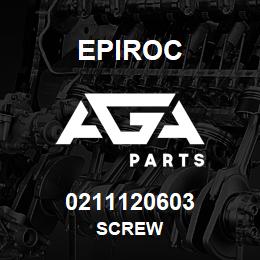 0211120603 Epiroc SCREW | AGA Parts