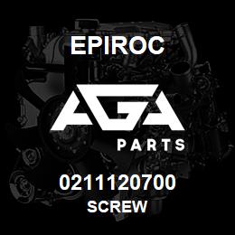 0211120700 Epiroc SCREW | AGA Parts