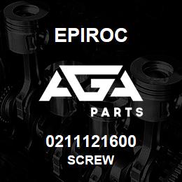 0211121600 Epiroc SCREW | AGA Parts