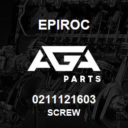 0211121603 Epiroc SCREW | AGA Parts