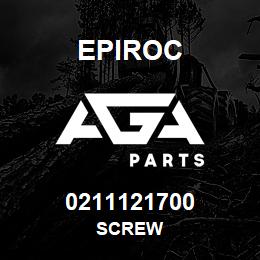 0211121700 Epiroc SCREW | AGA Parts