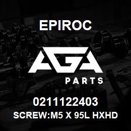 0211122403 Epiroc SCREW:M5 X 95L HXHD SOCKET | AGA Parts