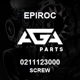 0211123000 Epiroc SCREW | AGA Parts