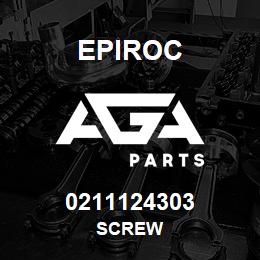 0211124303 Epiroc SCREW | AGA Parts