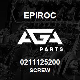 0211125200 Epiroc SCREW | AGA Parts