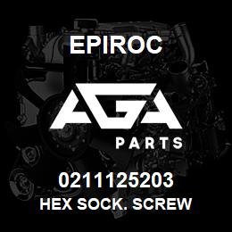 0211125203 Epiroc HEX SOCK. SCREW | AGA Parts