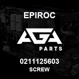 0211125603 Epiroc SCREW | AGA Parts