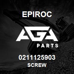 0211125903 Epiroc SCREW | AGA Parts