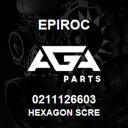 0211126603 Epiroc HEXAGON SCRE | AGA Parts