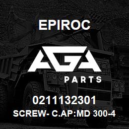 0211132301 Epiroc SCREW- C.AP:MD 300-400 (W) | AGA Parts