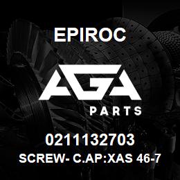 0211132703 Epiroc SCREW- C.AP:XAS 46-76 | AGA Parts