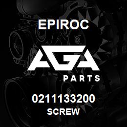 0211133200 Epiroc SCREW | AGA Parts