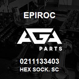 0211133403 Epiroc HEX SOCK. SC | AGA Parts