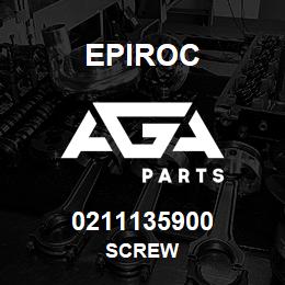 0211135900 Epiroc SCREW | AGA Parts