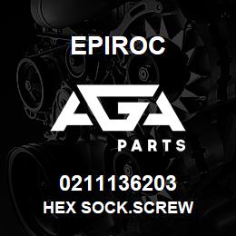 0211136203 Epiroc HEX SOCK.SCREW | AGA Parts