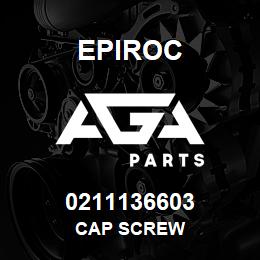 0211136603 Epiroc CAP SCREW | AGA Parts