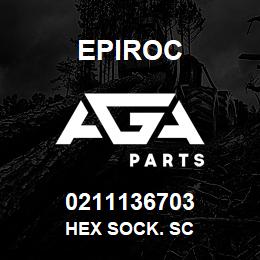 0211136703 Epiroc HEX SOCK. SC | AGA Parts