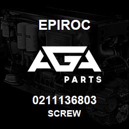 0211136803 Epiroc SCREW | AGA Parts