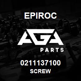 0211137100 Epiroc SCREW | AGA Parts