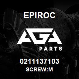 0211137103 Epiroc SCREW:M | AGA Parts