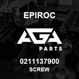 0211137900 Epiroc SCREW | AGA Parts