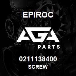 0211138400 Epiroc SCREW | AGA Parts