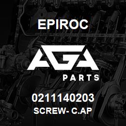 0211140203 Epiroc SCREW- C.AP | AGA Parts